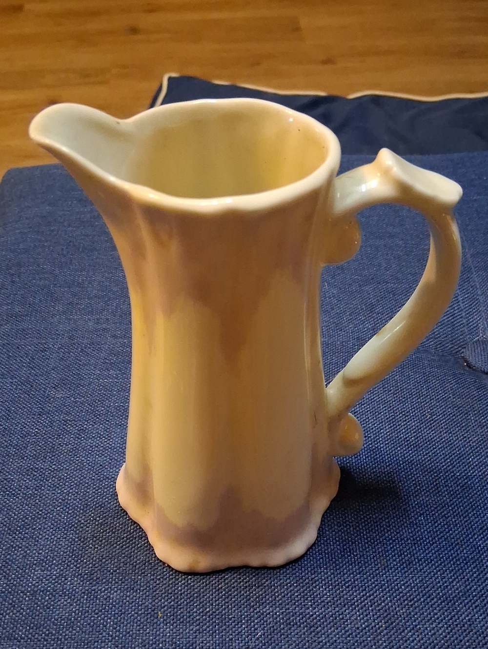 Vintage Mid Centry Modern Cream Ceramic Pitcher - Cream/ Vase